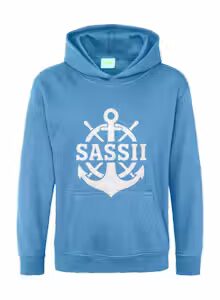 saSSii Classic Heavy Blend 50/50 Hoodie, Carolina Blue
