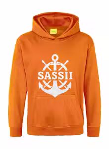 saSSii Classic Heavy Blend 50/50 Hoodie, Orange