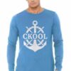 cKool Classic Heavy Cotton Long-Sleeve T-Shirt, Carolina Blue - Image 3
