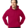 Gildan Heavy Blend 50/50 Hoodie, Cardinal Red - Image 2