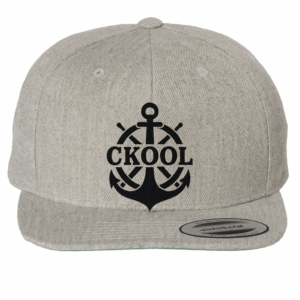 cKool Classic Premium Flat Bill, Snapback Cap, Heather Grey