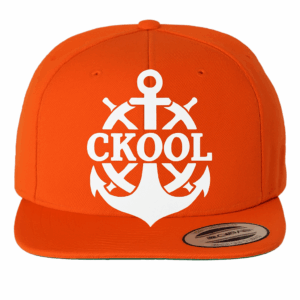 cKool Classic Premium Flat Bill, Snapback Cap, Orange
