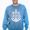 cKool Classic Heavy Blend 50/50 Fleece Crew, Carolina Blue - Image 3