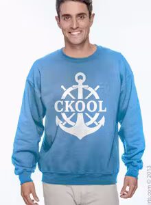 cKool Classic Heavy Blend 50/50 Fleece Crew, Carolina Blue
